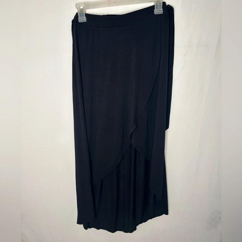a.n.d A New Day Faux Wrap Black Maxi Skirt XS